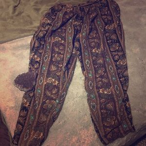 Funky patterned harem pants